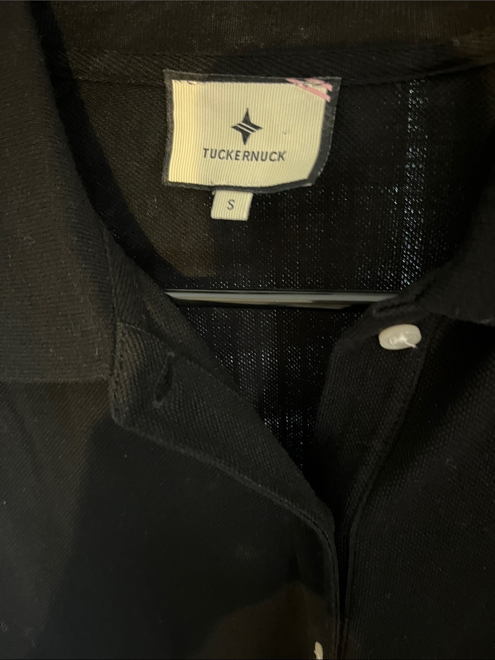 Tuckernuck Black Long-Sleeve Polo Shirt Dress with Pockets - Picture 4 of 4